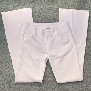 Alice + Olivia Low Rise Bootcut White Pants (0)